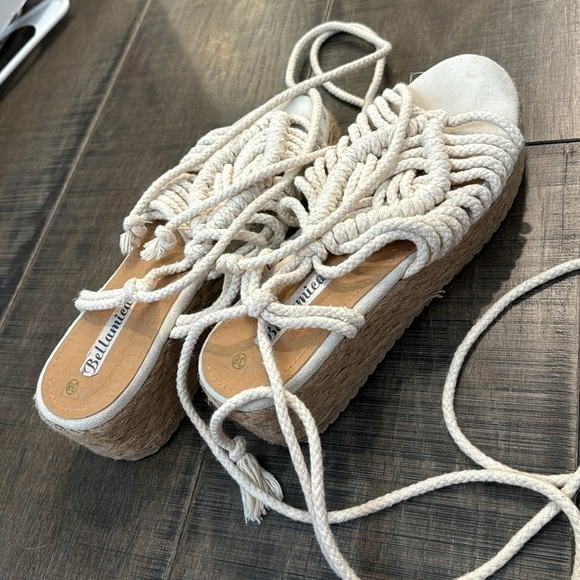BELLAMICA BRAIDED SUMMER SANDALS SIZE 8 (38) - Picture 11 of 17